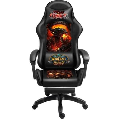 2021 New Cool black Gaming Chair Anchor Armchair Ergonomic Computer Chair Home Office Chairs Function Adjustable with Footrest