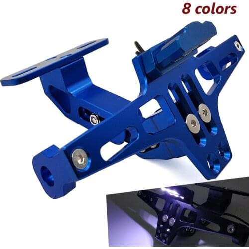 Motorcycle Rear License Plate Mount Holder LED Light Moto Bracket Frame For Suzuki RM125 RM250 DRZ400SM DR250 DJEBEL dr 250