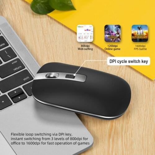 M50 Mouse Dual Mode Bluetooth 5.1 Rechargeable Wireless Mouse Metal Wheel Mute 2.4G Mouse 5 Million Times 10m Optical Mouse