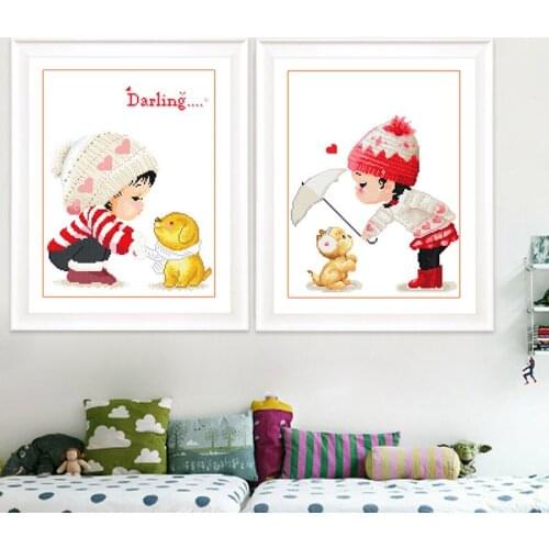 Cross Stitch kit 2021 new embroidery cartoon children bedroom friends creative birthday gift decoration needlework tools