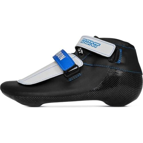 Original BONT Short Track ST Patriot Boot Speed Ice Inline Skate Boot Heatmoldable Carbon Fiber Competetion Race Skating Patines