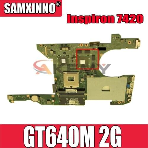 Original Laptop motherboard For DELL Inspiron 7420 I7420 GT640M 2G HM77 SLJ8C Mainboard CN-03C38H 03C38H DA0R08MB6E4 N13P-GE-A2