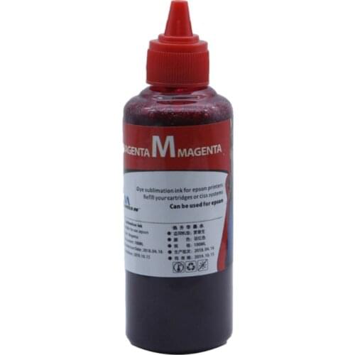 P82F 100ml Pigment Sublimation Refill Ink Black Cyan Magenta Yellow for Mug Cup Printer Compatible Refillable Cartridge