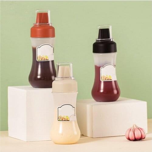 350ml Plastic Spice Squeeze Bottle Sauce Vinegar Oil Salad Ketchup Mustard Dressing Bottle Kitchen Accessories