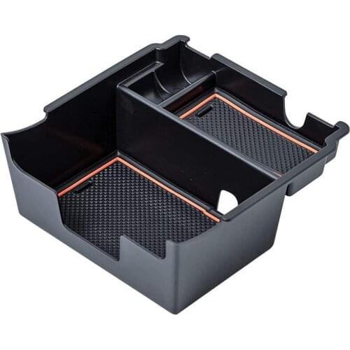 Center Console Organizer Tray for Subaru Crosstrek Impreza 2017-2021 Accessories Armrest Secondary Storage Box, Orange