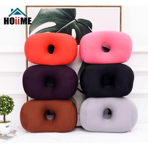 Head PillowCase Micro Mini Microbead Back Cushion Pillow Roll Pillow Head Convenient Travel Pillow Bed Decoration