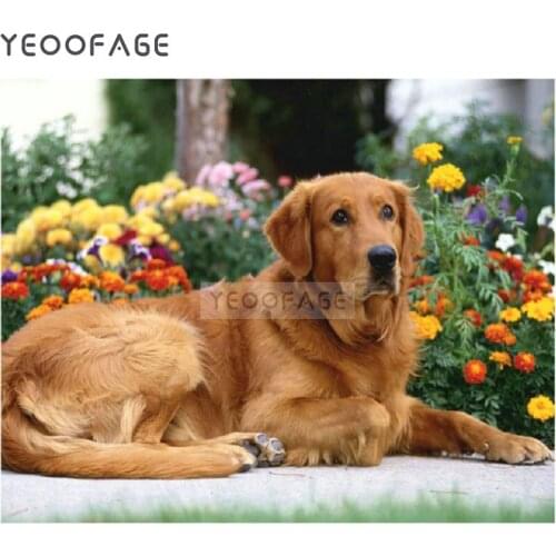 Full Diamond Painting Cross Stitch Animal dog Square drill resin Craft Needlework Diy rhinestone Mosaic 5d Diamond Embroidery