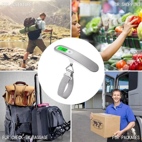 Portable Hanging Scale Handheld Digital Luggage Scale 50kg x 10g for a Travel Suitcase Weight