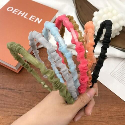 New Fashion Beautiful Simple Lovely Fresh Chiffon Lace Hair Band Headband Women Girls Hair Accessories Headdress