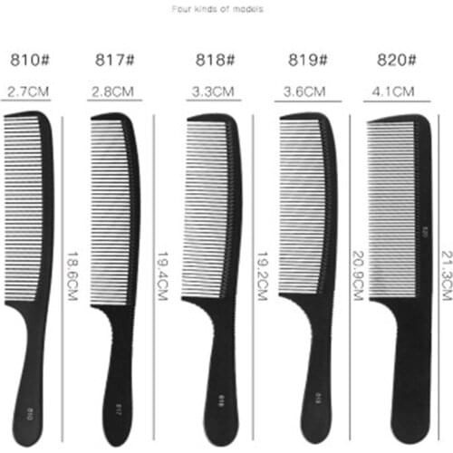 Professional Tools for Hairdresser Hair Cutting Black Carbon Steel Apple Comb Rat Tail Hairbrush E108