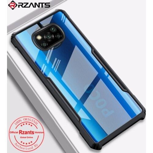 Rzants for Xiaomi Poco X3 NFC POCO M3 Case Airbag pumper Shockproof Casing Transparent Phone Shell Funda Soft Cover
