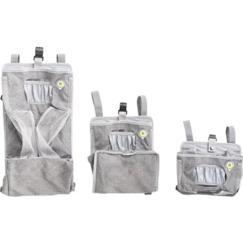 Led Night Light Baby Storage Organizer Crib Hanging Storage Bag Caddy Organizer for Baby Essentials Bedding Set Diaper Bag D0AF