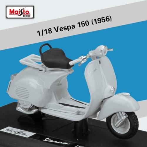 Welly 1:18 Diecast 1956 150 High Simulator Motorcycle Bike Scooter Motorbike Alloy Metal Model