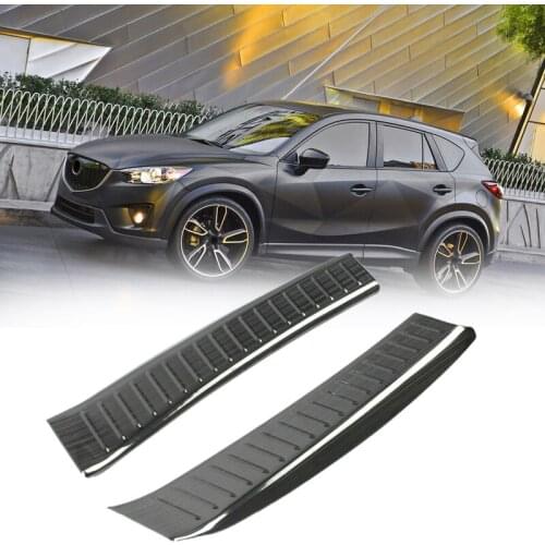 Car Rear Bumper Protector Trunk Sill Plate Cover Protection Sticker Plate Trim for MAZDA CX-5 CX5 CX 5 2020