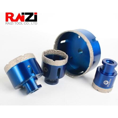 Raizi 4 Pcs Diamond Core Drill Bit Hole Saw Set For Porcelain Ceramic Tile Granite Marble M14 Tile hole drill bit Cutter