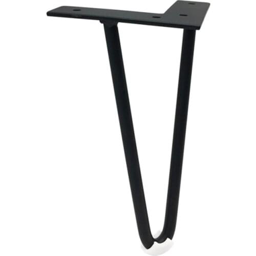 4Pcs/Set Metal Hairpin Table Desk Legs with Protector DIY Furniture Hardware for Sofa Cabinet Chairs