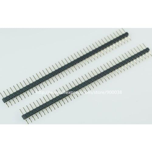 50pcs 1x40 P 40 Pin 2.0 mm Pin Header Male SMT SMD Right Angle Single Row Surface Mount PCB gold plate 1 row Rohs Lead Free