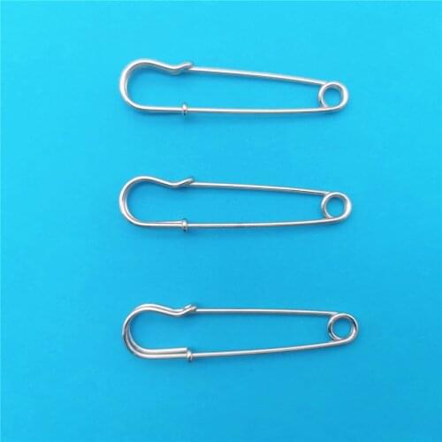 500PCS 60MM Silver Color Metal Safety Pins for Jewelry Crafts DIY Sewing Tools Accessory Apparel Accessories Pins