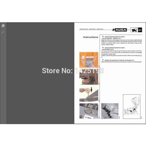 AUSA Forklift Spare Parts Catalog and Service Manual