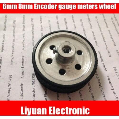 Free shipping Encoder gauge meters wheel 204mm bag rubber nbsp. Diameter 65mm wheels