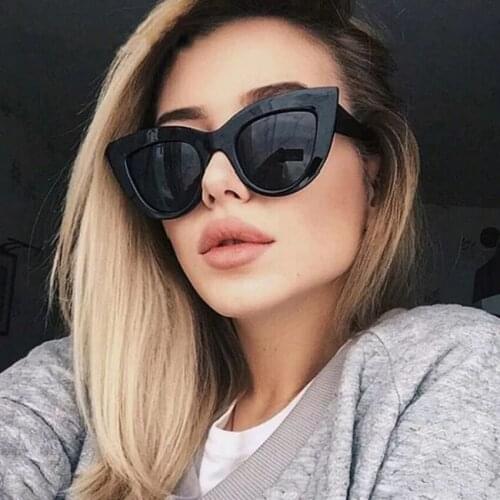 Retro Fashion Ladies Fishing Glasses Women Fishing Sunglasses Brand Designer Vintage Cat Eye Black Sun Glasses Female Lady UV400