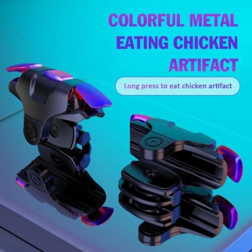 Colorful Metal Phone Gamepad Joystick For PUBG Mobile L1 R1 Shooter Fire Button Controller For IPhone Xiaomi Huawei Samsung