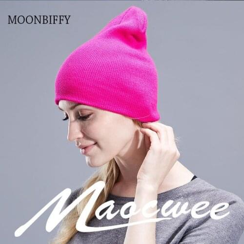 Cotton Winter Hats Outdoor Female Skullies Beanies Unisex Casual Solid Color Knitted Hedging Cap for Adult Hip Hop DIY Headgear