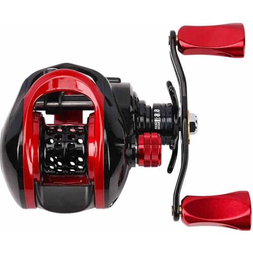 Baitcasting Reel 6.6:1 High Speed Gear Ratio 10BB 4kg Max Drag Carrete De Pesca Hand Wheel Fresh/Saltwater Fishing Reel