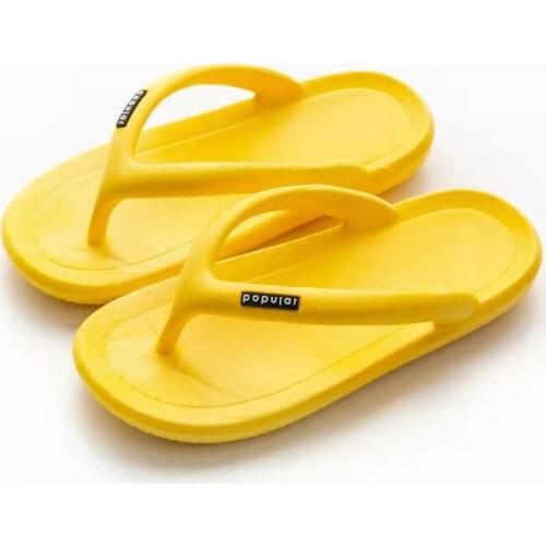 Summer Womens Slippers Thick Bottom Clip Foot Beach Herringbone Slippers Home Soft Bottom Anti-Skid Big Size Bathroom Slippers