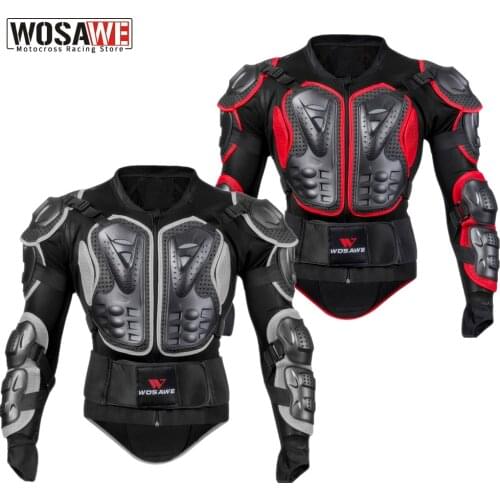 WOSAWE Waterproof Motorcycle Armor Jacket Off-road Motocross Jacket Racing Riding Motorbike Protector Gear Racing Guards Adult