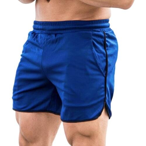 Men Fitness Shorts Quick Drying Gym Beach Shorts Summer Lounging Sport Workout Running Short Pants with Pockets
