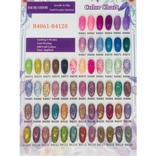 1KG / 180 Colors High-sparkling Flakes Glitter acrylic powder 2-in-1 for sculpting and dipping Acrylic Nails & Dipping Powder