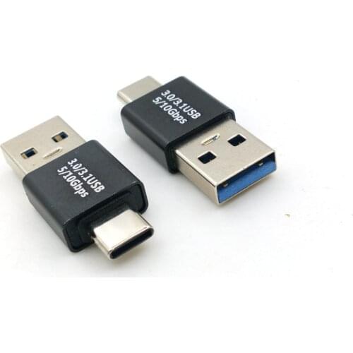 1pcs Black Type-C male to USB 3.0 USB Adapter