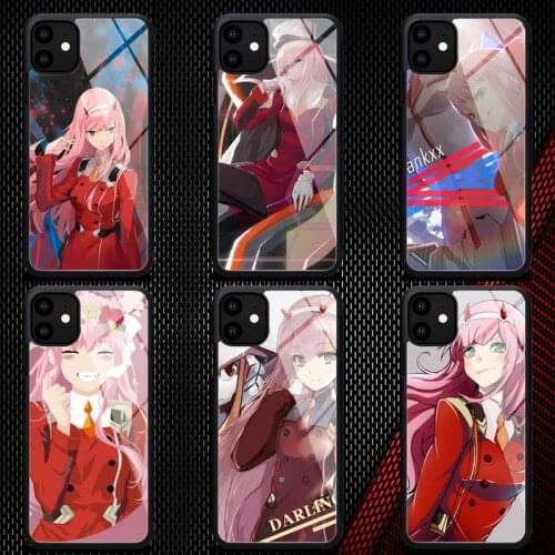 Anime Darling In The FranXX ZERO TWO Phone Case Rubber for iPhone 12 11 Pro Max XS 8 7 6 6S Plus X 5S SE 2020 XR 12Mini case