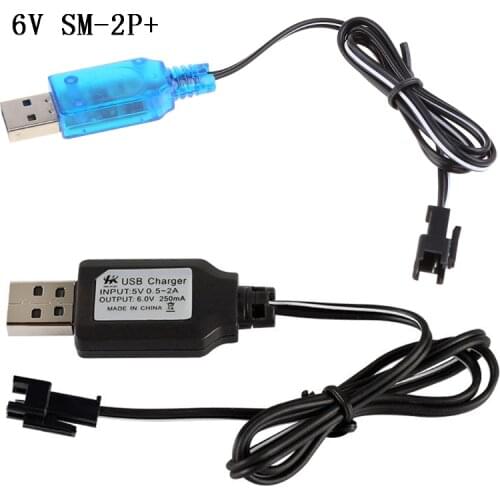 USB 6V 250mA NiMh/NiCd battery USB charger packs SM 2P electric toy charger