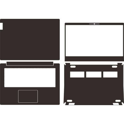 Carbon fiber Vinyl Laptop Sticker Skin Decals Cover Protector for Lenovo V14 IWL 14"