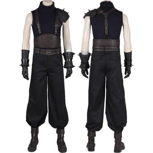 Adult Men Final Fantasy VII Remake cosplay Suits Costume Cloud Halloween Party Full Props Suit Custome
