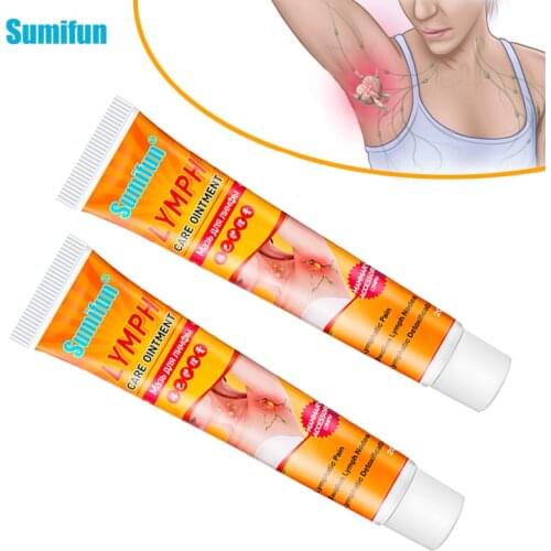 Sumifun 1/2pcs Lymphatic Detox Ointment Neck Anti-Swelling Herbs Cream Lymph Cream Medical Plaster Health Care Body Relaxation