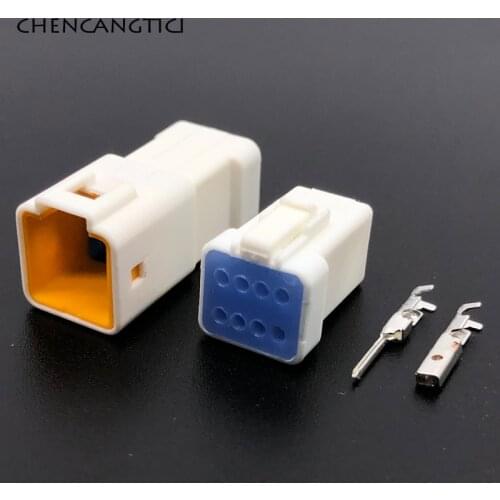 1 Set 8 Pin Way Automotive Waterproof Connector Butt Socket Male or Female Plug 08R-JWPF-VSLE-S 08T-JWPF-VSLE-S