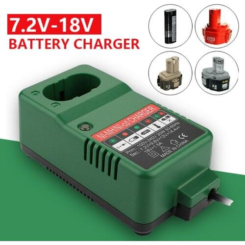 DC1804T PA18 Battery Drill Charger for NiMH NiCd MT1008 7.2V-18V 230V UK Universal Battery Charger Electronics Accessory