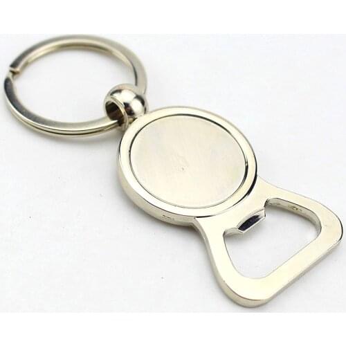 FREE SHIPPING BY DHL 100pcs/lot New Bottle Opener Keychains Zinc Alloy Round Keyrings for Gifts Custom LOGO