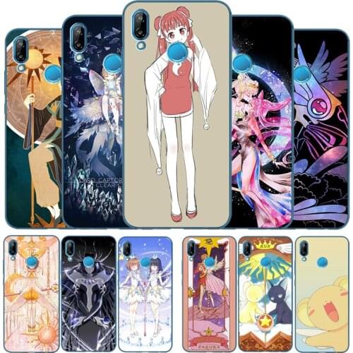 Cardcaptor Sakura Soft Silicone Phone Case For Huawei P9 P10 P20 P30 P40 LITE P20 P30 P40 PRO P smart Y6 Y7 Y9 Prime nova 3i