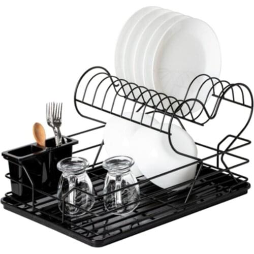 Two-Tier Metal Dish Rack Dish Rack LZR-561