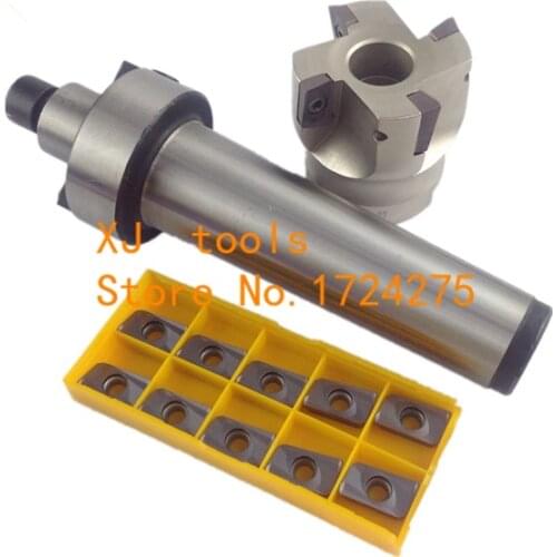 MT2 FMB22 M10 MT3 FMB22 M12 MT4 FMB22 Shank BAP400R 50 22 Face Milling CNC Cutter + 10pcs APMT1604 Inserts For Power Tool