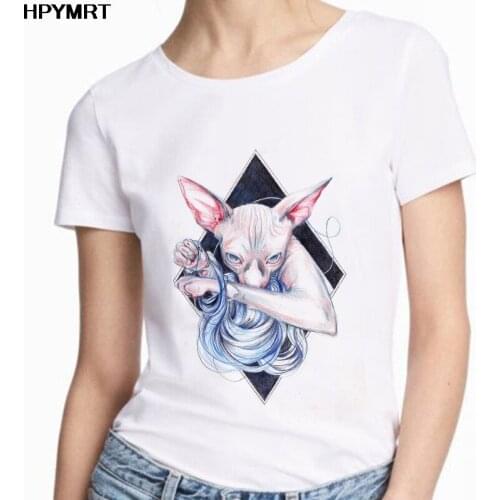 T shirt Women Beautiful pattern Print 2020 New Harajuku fashion hipster Tshirt fit all season White T-shirt Female Tops Clothing