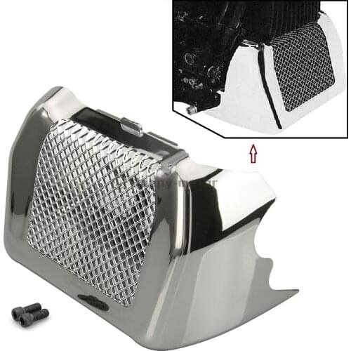 Chrome Oil Cooler Cover Case Radiator Guard For Harley Touring Road Glide Special Road King FLTRX 2017-2018