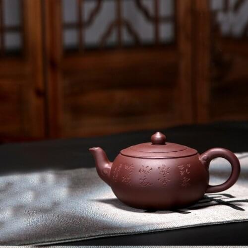 Yixing Teapot 350ml Tea Pot Ceramic Chinese Teapots Handmade Kung Fu Set Zisha Tea Kettle High Quality