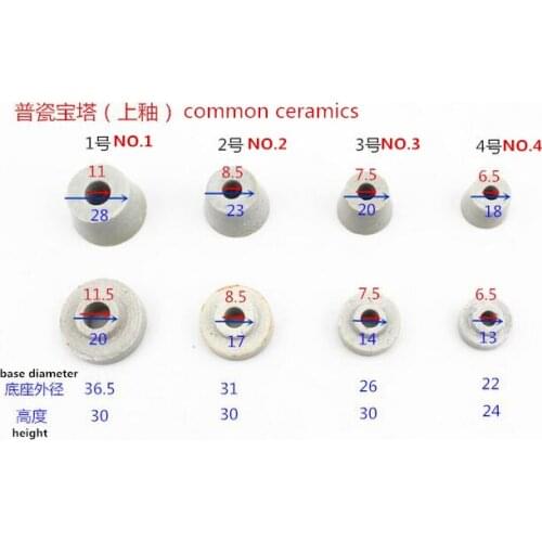 Common ceramic ID5.5mm/High temperature resistant Pyramid-shaped porcelain tube /ceramic gasket /insulation porcela