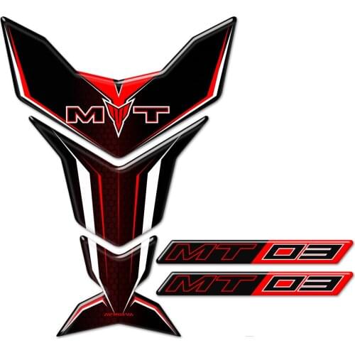 Motorcycle Stickers For Yamaha MT03 MT-03 MT 03 Tank Pad Paint Protector Fairing Accessories Decals Fuel Gas Knee 2018 2019 2020