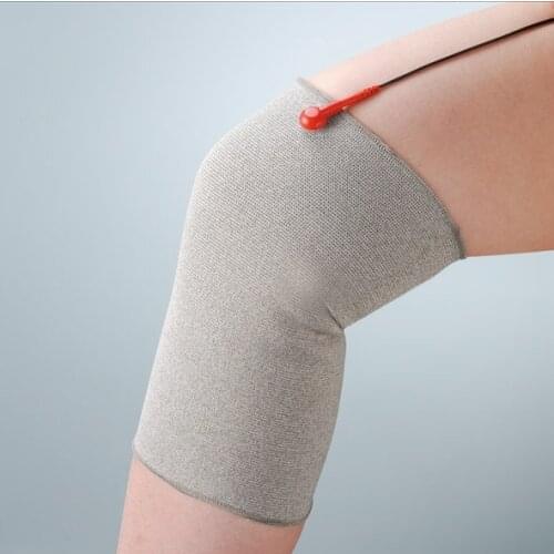 Free size Conductive Fiber Electrode Knee pads Massage Acupuncture knee TENS Kneepads anti-fatigue